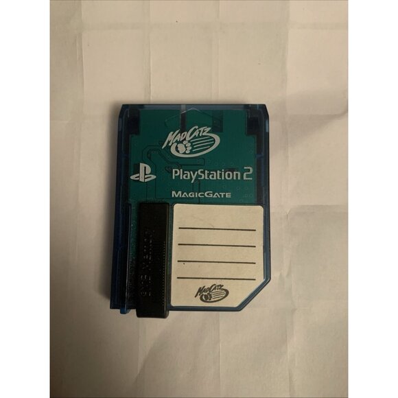Sony Playstation PS2 Genuine 8MB Mad Catz Magic Gate Blue Memory Card - Picture 1 of 2